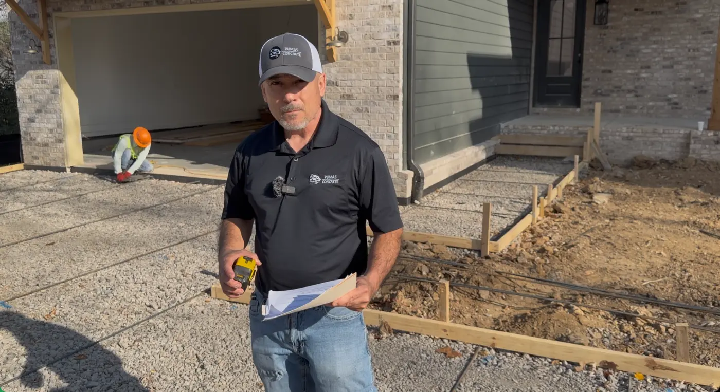 Reviewing drawings and specification on a commercial site before work begins