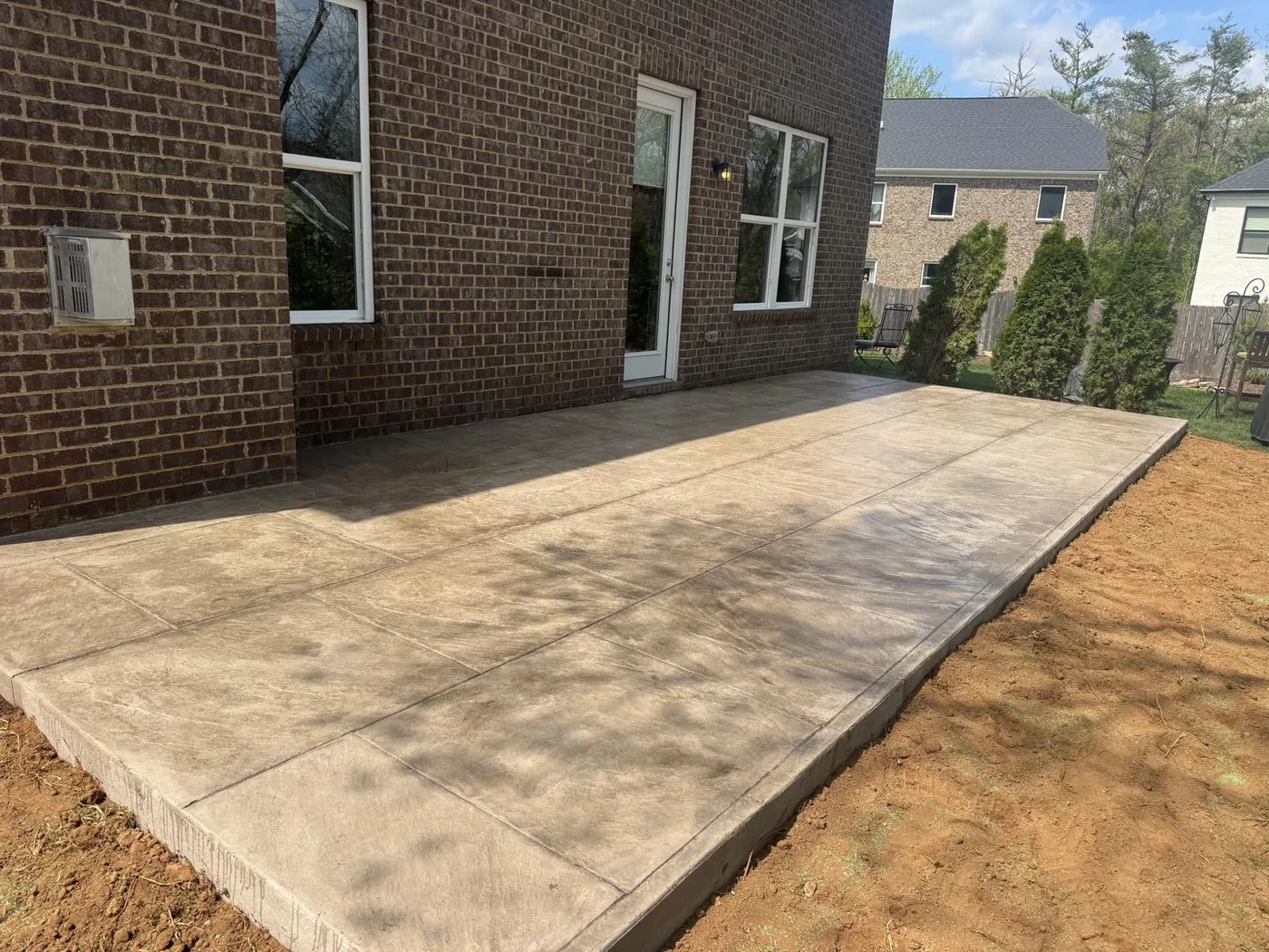Large-Format Colored Patio — Cameron Park, Nashville TN